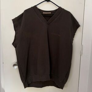 Fear of God Essentials V-Neck Cotton Blend Sweatshirt Vest